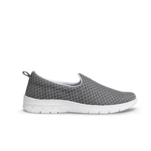 Zapatilla Dian VALENCIA PLUS gris, vista lateral.