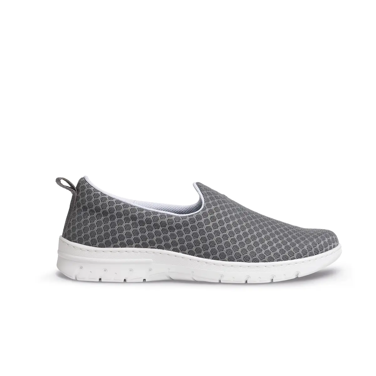 Zapatilla Dian VALENCIA PLUS 23 Zapatilla Dian VALENCIA PLUS gris, vista lateral.