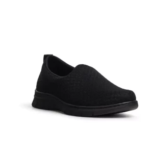 Zapatilla Dian VALENCIA PLUS negro, vista tres cuartos alternativa.