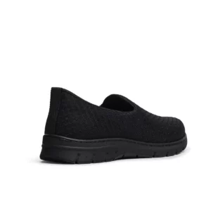 Zapatilla Dian VALENCIA PLUS negro, vista posterior.