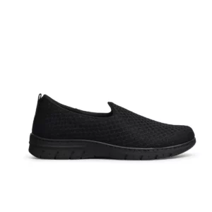 Zapatilla Dian VALENCIA PLUS negro, vista lateral.