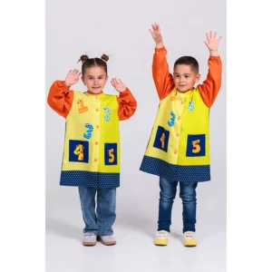 Bata infantil pistacho números Dyneke 0172872: vista frontal con dos modelos.