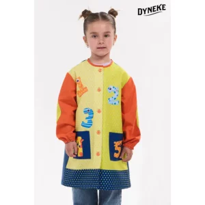 Bata infantil pistacho números Dyneke 0172872: vista frontal con modelo.