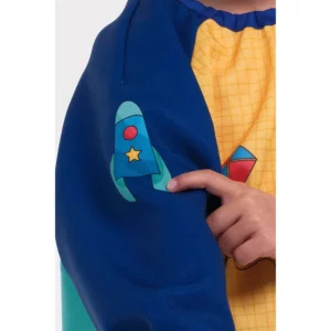 Babi infantil cohete Dyneke 0815856: detalle de la manga.