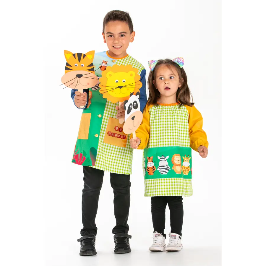 Babi infantil Dyneke 0983971 animales Be happy 2 Babi guardería animales be happy Dyneke 0983971: conjunto infantil y de adulto.