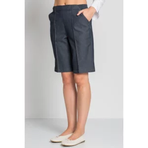 Bermuda mujer tejano Dyneke 8061775: vista de tres cuartos de la bermuda con modelo.