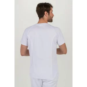 Chaqueta hombre m/c ranglan blanca Dyneke 8088700: vista trasera con modelo.