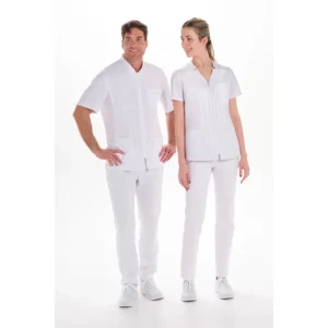 Chaqueta elástica m/c mujer Dyneke 8123500: vista de cuerpo entero con dos modelos.