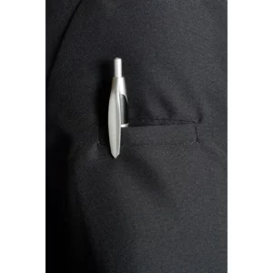 Chaqueta imperial hombre microfibra negra m/l Dyneke 8191571: detalle del bolsillo con bolígrafo.