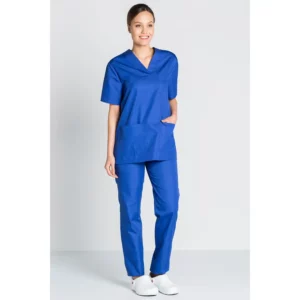 Blusón azulina Dyneke 8204846: vista de cuerpo entero con modelo.