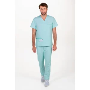 Casaca cbro.microfibra verde Dyneke 8256522: vista de cuerpo entero con modelo.