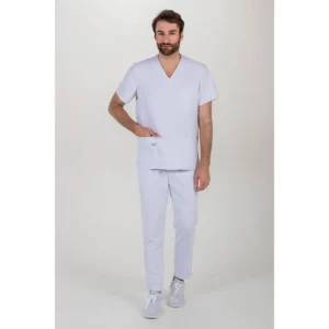 Casaca cbro.microfibra blanco Dyneke 8256570: vista de cuerpo entero con modelo.