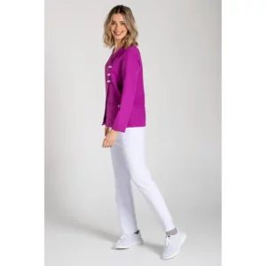 Chaqueta presillas m/l pÚrpura Dyneke 8258568: vista de cuerpo entero con modelo.