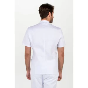 Chaqueta hombre cremallera contraste azul m/c Dyneke 8262794: vista trasera con modelo.