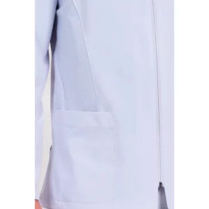 Chaqueta hombre elástica rejilla m/l Dyneke 8333412: detalle del bolsillo y cierre.