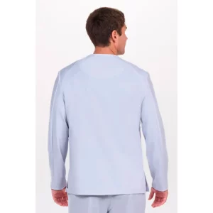 Chaqueta hombre elástica rejilla m/l Dyneke 8333412: vista trasera con modelo.