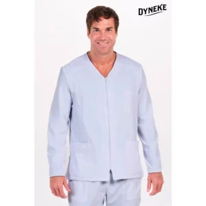 Chaqueta hombre elástica rejilla m/l Dyneke 8333412: vista frontal con modelo.