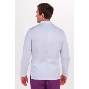 Chaqueta hombre doble vivo morado cremallera m/l Dyneke 8339859: vista trasera con modelo.