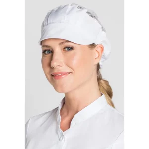 GORRO BLANCO DYNEKE Dyneke 8408700: vista del gorro con modelo.