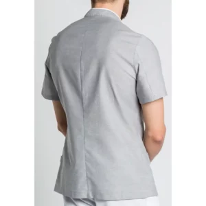 Chaqueta caballero comercio gris Dyneke 8445844: vista trasera con modelo.
