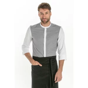 Camisa chico manga 3/4 combinado gris Dyneke 8451844: vista de conjunto con modelo.