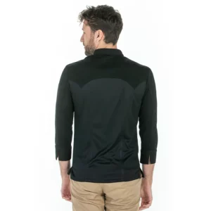 Chaquetilla negra PREMIUM hombre Dyneke 8455111: vista trasera con modelo.