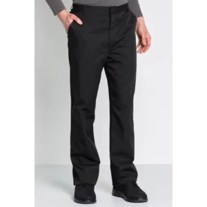 PANTALON NEGRO 8485 Dyneke 8485701: vista de tres cuartos del pantalón con modelo.