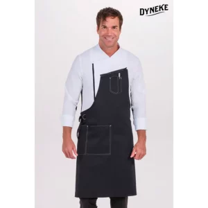 Delantal conjunto chaqueta 8502 Dyneke 8505701: vista frontal con modelo.