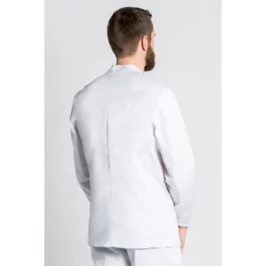 Chaqueta blanca caballero M/L Dyneke 8514700: vista trasera con modelo.