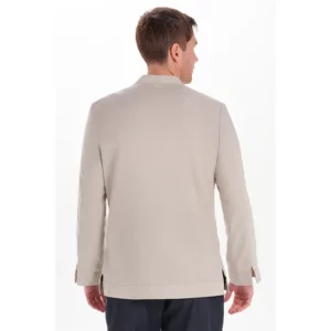 Camisa hombre "arenasmar" beige Dyneke 8534832: vista trasera con modelo.