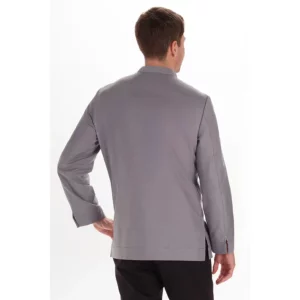 Camisa hombre "arenasmar" gris Dyneke 8534844: vista trasera con modelo.