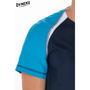 Chaqueta sanidad hombre microfibra azul Dyneke 8566577: detalle de la manga.