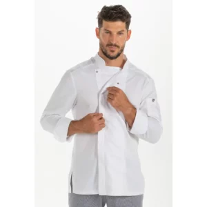 Chaq.caballero cocina microfibra Dyneke 8583579: vista frontal con modelo.