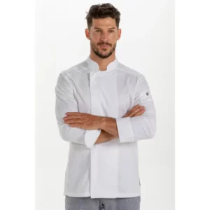 Chaq.caballero cocina microfibra Dyneke 8583579: vista frontal con modelo.