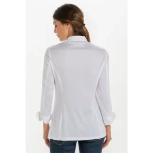Chaq.mujer cocina microfibra Dyneke 8593579: vista trasera con modelo.