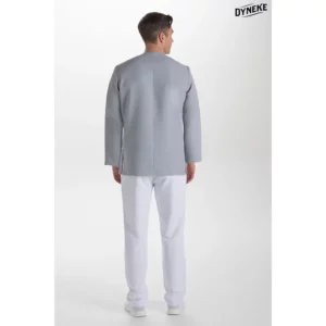 Chaqueta hombre m/l gris tapeta Dyneke 8802491: vista trasera de conjunto con modelo.