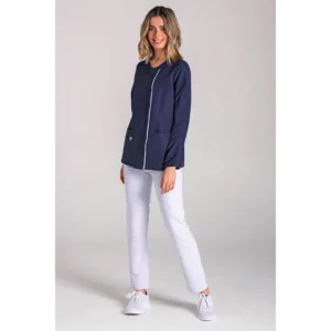 Chaqueta mujer m/l marino tapeta Dyneke 8803583: vista de conjunto con modelo.