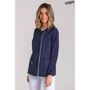 Chaqueta mujer m/l marino tapeta Dyneke 8803583: vista frontal con modelo.