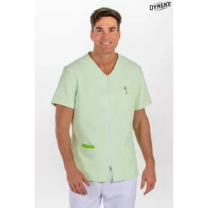 Chaqueta hombre m/c verde Dyneke 8808489: vista frontal con modelo.