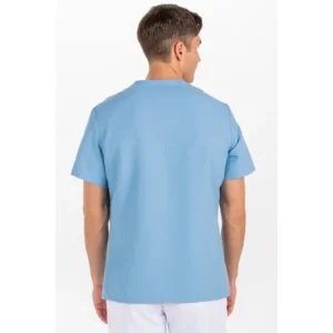 Chaqueta hombre m/c azul Dyneke 8808490: vista trasera con modelo.
