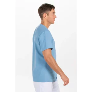 Chaqueta hombre m/c azul Dyneke 8808490: vista lateral con modelo.