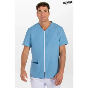 Chaqueta hombre m/c azul Dyneke 8808490: vista frontal con modelo.