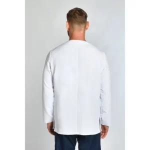 Chaqueta microfibra cbro. m/l contraste azul y turquesa Dyneke 8818577: vista trasera con modelo.