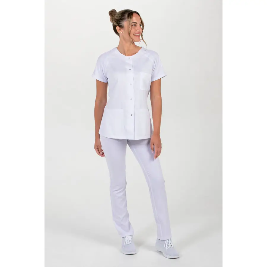 Chaqueta Dyneke 8820700 mujer raglán con rejilla 2 Chaqueta mujer m/c ranglan pespunte Dyneke 8820700: vista de conjunto con modelo.