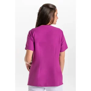 Chaqueta sra.púrpura tapeta lila Dyneke 8821568: vista trasera con modelo.