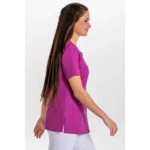 Chaqueta sra.púrpura tapeta lila Dyneke 8821568: vista lateral con modelo.