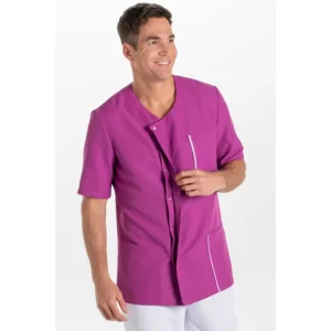 Chaqueta hombre m/c púrpura tapeta Dyneke 8822568: vista frontal con modelo.