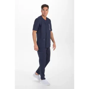 Chaqueta hombre m/c azul marino tapeta gris Dyneke 8822583: vista de conjunto con modelo.