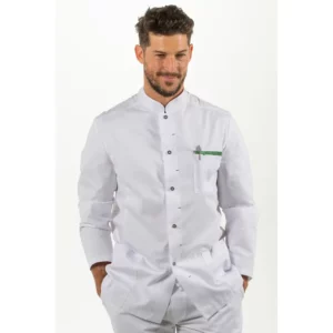 Chaqueta caballero contraste verde Dyneke 8824854: vista frontal con modelo.