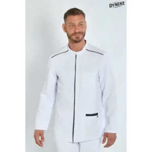 Chaqueta hombre M/L vivo tejano Dyneke 8883570: vista frontal con modelo.